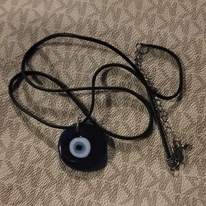 Turkish Evil Eye Cobalt Blue Protection Necklace